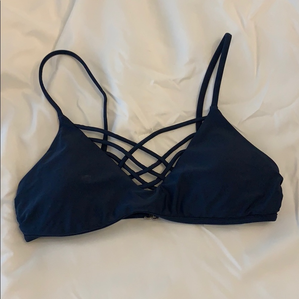 Navy Blue Hollister Bikini Top